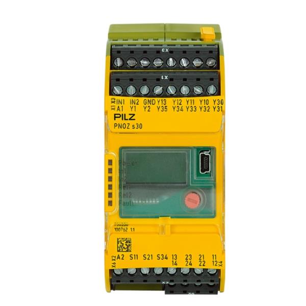 PILZ皮爾茲德國安全繼電器 PNOZ X3 110VAC 24VDC 3n/o 1n/c 1so